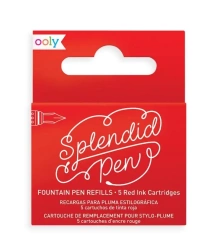 Naboje uzupełniajace Splendid czerwone 5szt - Kolorowe Baloniki