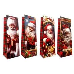 Torebka prezentowa Boże Narodzenie butelka mix - Ju-Piter