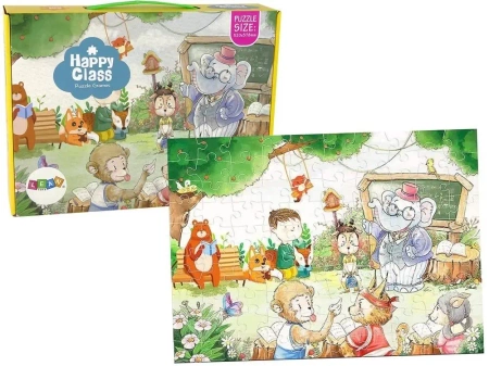Puzzle 100 Szkoła dla zwierząt - Leantoys