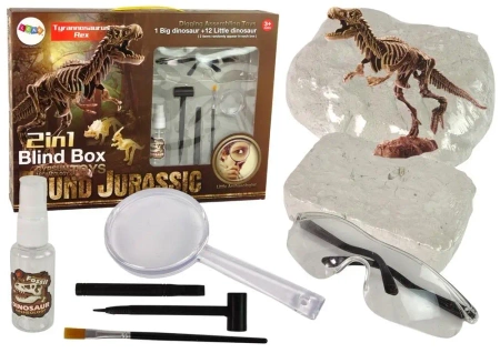 Zestaw archeologiczny 2w1 Tyranozaur - Leantoys