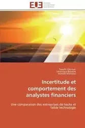Incertitude et comportement des analystes financiers - Collectif