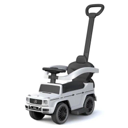 Jeździk z rączką Mercedes Benz G-Class biały - Baby Mix