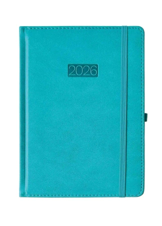 Kalendarz 2026 A4 Elegance dzienny V7 turkusowy K-A4D - AVANTI