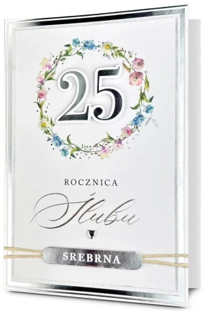 Karnet Rocznica ślubu 25 - Pan Dragon