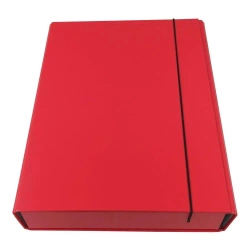 Teczka box z gumką czerwona - Ziemia Obiecana