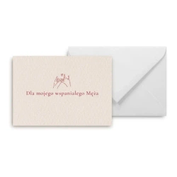 Mini kartka dla mojego wspaniałego Męża - Grupa Kreatywna