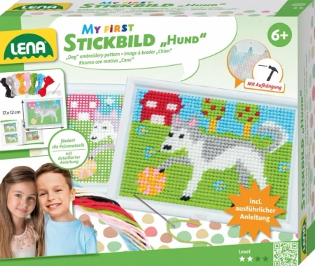 Zestaw Moja pierwsza wyszywanka - Pies - Lena