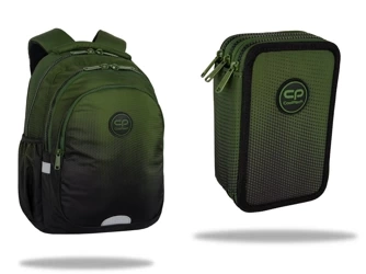 Plecak szkolny młodzieżowy + piórnik CoolPack Gradient Grass