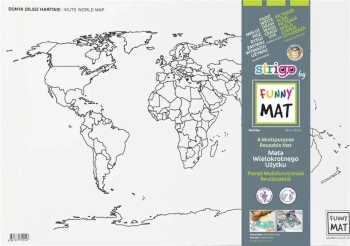 Mata transparentna Mapa Świata Państwa Funny Mat - Strigo