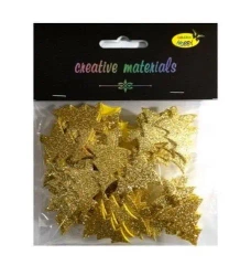 Choinki z pianki brokatowej złote ok 50szt - Galeria Hobby