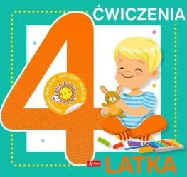 Ćwiczenia 4-latka z naklejkami - praca zbiorowa