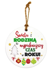 Zawieszka ceramiczna Boże Narodzenie - Kukartka