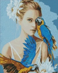Diamentowa mozaika - Dziewczyna... 40x50cm - Ideyka