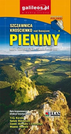 Mapa tur. - Pieniny, Szczawnica, Krościenko w.2023 - praca zbiorowa