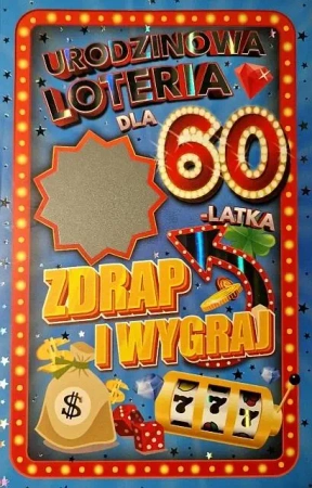 Karnet Urodziny 60 męskie - YEKU