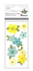 Dekoracje samoprzylepne 3D kwiaty mix 7szt - Titanum
