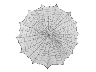 Obrus pajęczyna 124cm - PartyDeco