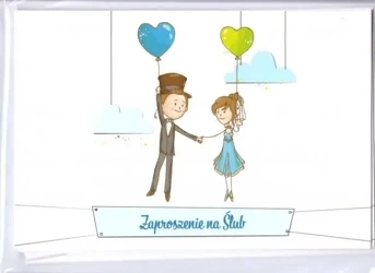 Zaproszenie Ślub ZT44 (10szt.) - Trend