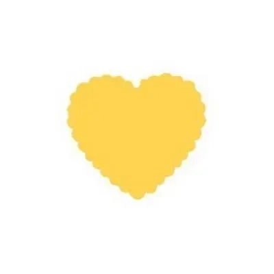 Dziurkacz ozdobny serce falbanka 3,7cm - Dalprint dpCraft