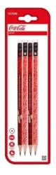 Ołówek HB z gumką Coca-Cola 4szt - MP Main Paper