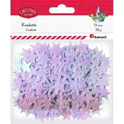 Konfetti Gwiazdki 19mm 30g bladoróżowe - Titanum