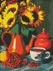 Diamentowa mozaika - Podwieczorek w lecie 30x40cm - Ideyka