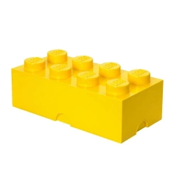 LEGO(R) pojemnik klocek ósemka żółty - NHG