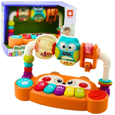 Pianinko interaktywne pomarańczowe - Leantoys