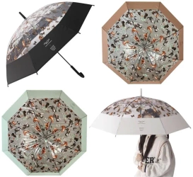 Parasolka dziecięca przeźroczysta koty motyle MIX - Trifox