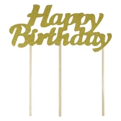 Piker Happy Birthday złoty - Arpex