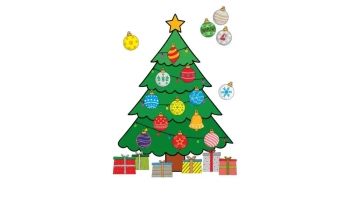 Zestaw kreatywny Choinka magnetyczna bombki - BIURFOL