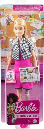 Barbie: lalka kariera Projektantka wnętrz HCN12 - Mattel