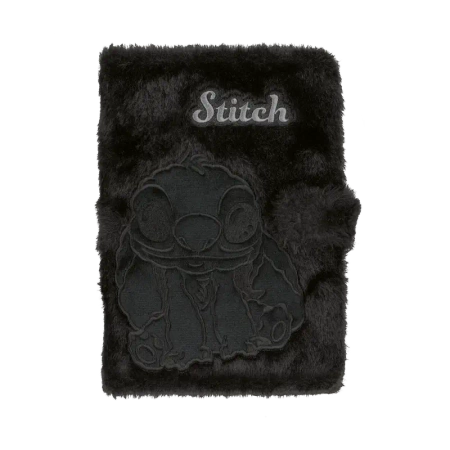 Notes A5 80k. Disney Fluffy Stitch black - PATIO