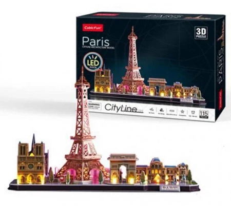 Puzzle 3D Paryż - Cubic Fun