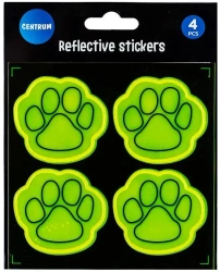 Zestaw naklejek odblaskowych Łapka 4szt - Centrum