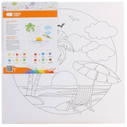 Podobrazie bawełniane Pejzaż 25x25cm HAPPY COLOR - GDD