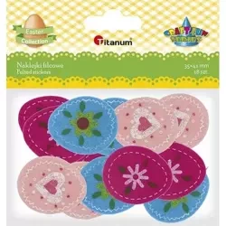 Naklejki filcowe mix 18szt - Titanum