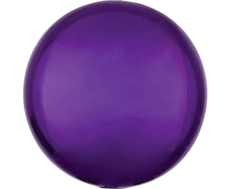 Balon foliowy kula fioletowa 38cm (niepakowany) - Amscan