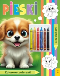 Pieski. Kolorowanka z kredkami - opracowanie zbiorowe