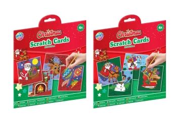 Wydrapywanka świąteczna 4szt 19,5x19,5cm - Moxy