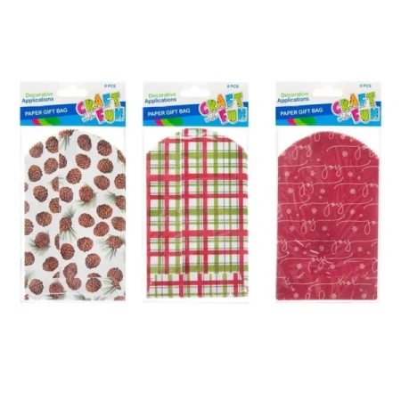 Torebki papierowe do pakowania MIX 8szt - Craft with Fun