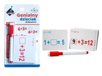 Genialny dzieciak - fiszki matematyczne dodawanie - Askato