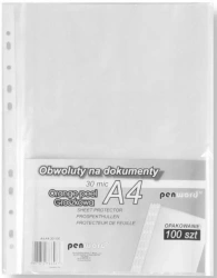 Obwoluta A4 30 mic groszkowa 100szt - Penword