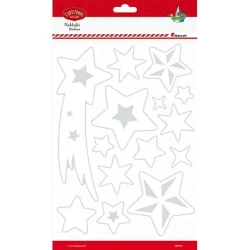 Naklejki fluorescencyjne gwiazdy białe 14szt - Titanum