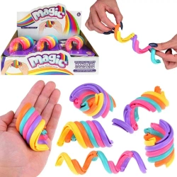 Pierścienie przesuwne tęczowe fidget - Trifox