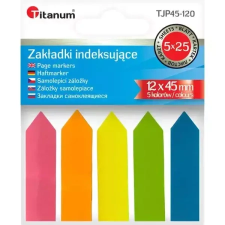 Zakladka Ind 12x45/25k 5kol Fluo Pbh