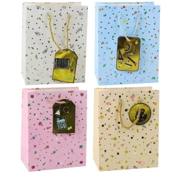 Torebka prezentowa 32x26x12cm MIX - Leantoys