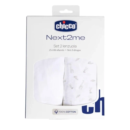 Prześcieradło Next2Me Forever G/D bawełna cloud - Chicco