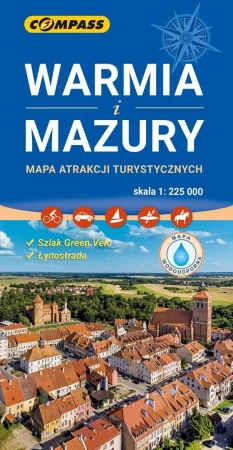 Mapa atrakcji turystycznych Warmia i Mazury - praca zbiorowa
