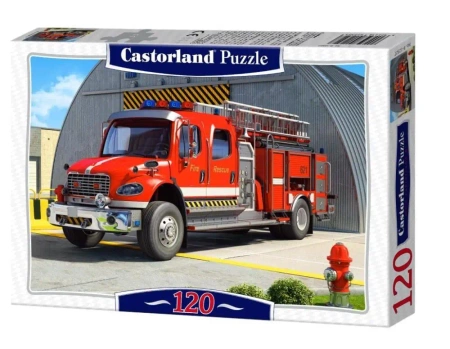 Puzzle 120 Wóz strażacki CASTOR - Castorland